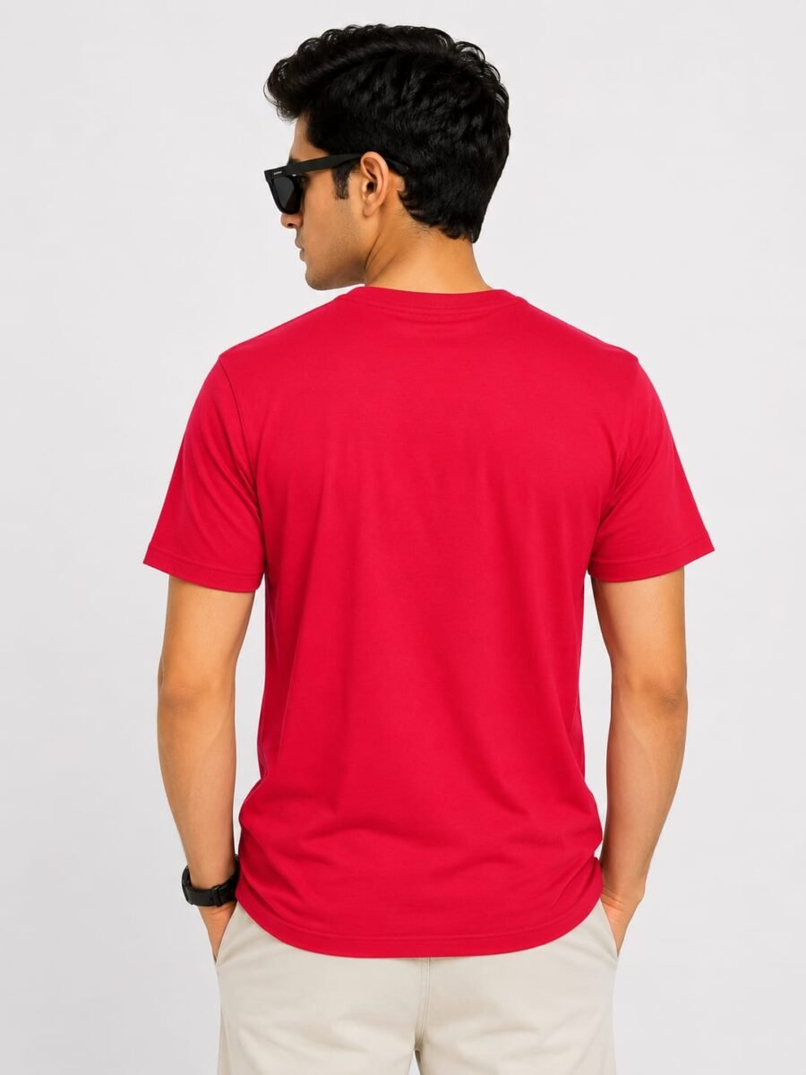 "Perfect" Casual Division Graphic Printed Red T-Shirt - Image 2