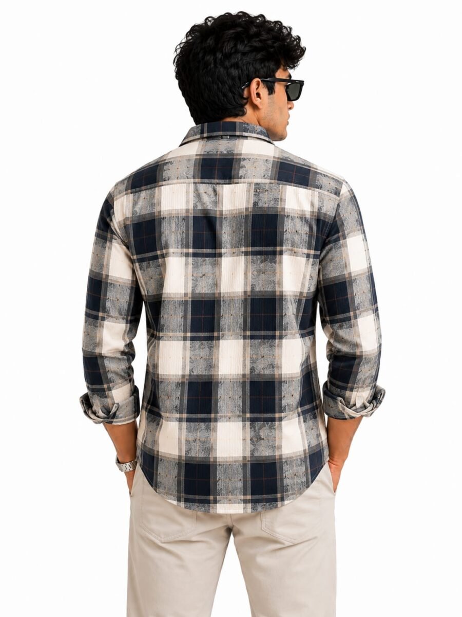 Premium Checkered Casual Full-Sleeve Shirt - Image 2